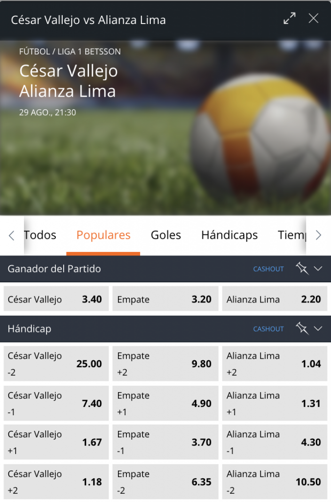 partido de alianza en la liga 1 betsson apuestas