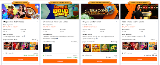 torneos en betsson casino