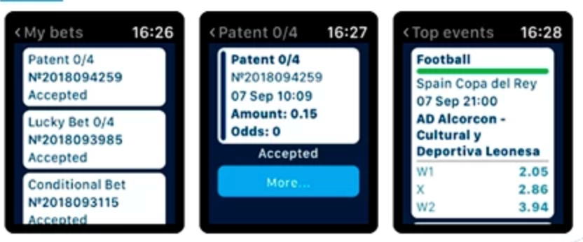 1xbet app en iwatch