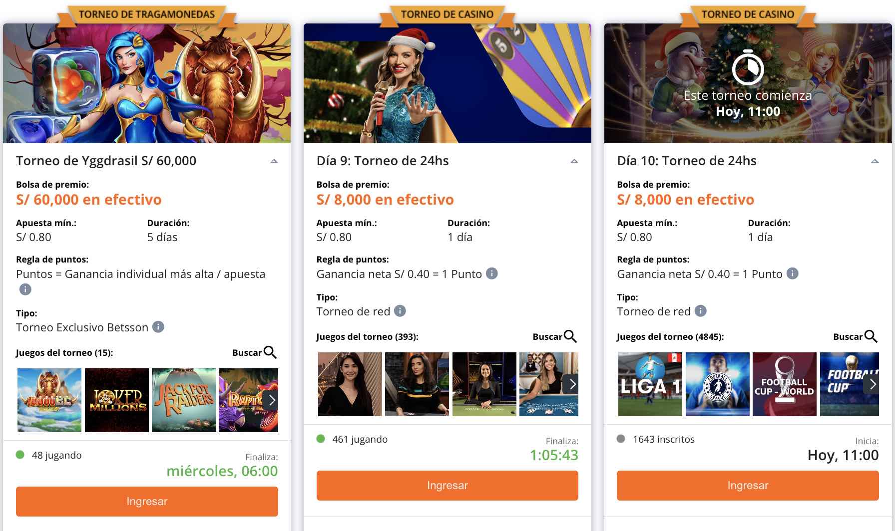 torneos de casino en betsson casino