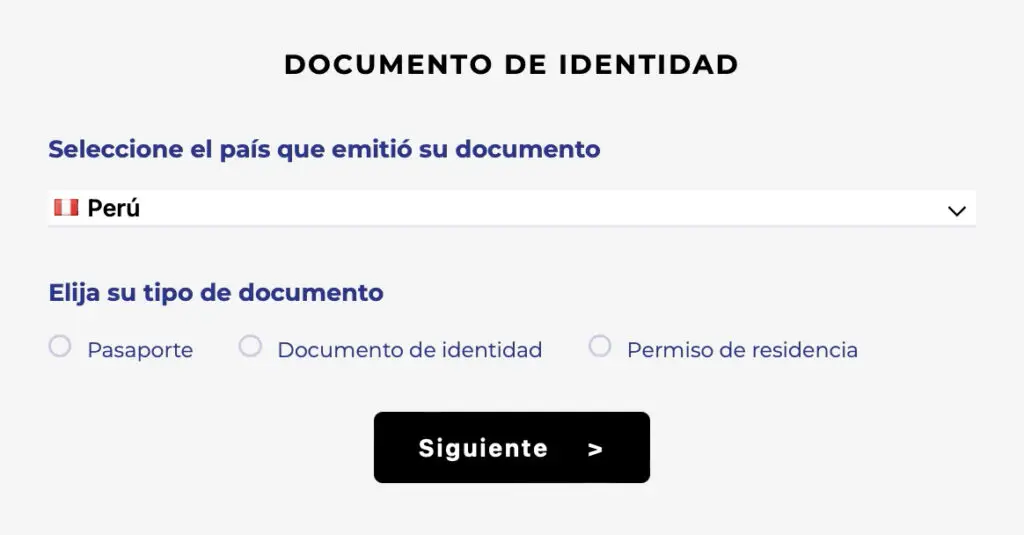 documentos para verificar una cuenta en betano