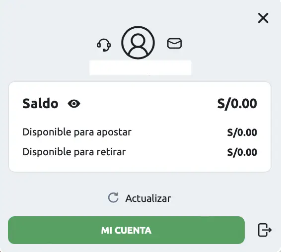 seccion mi cuenta en betano