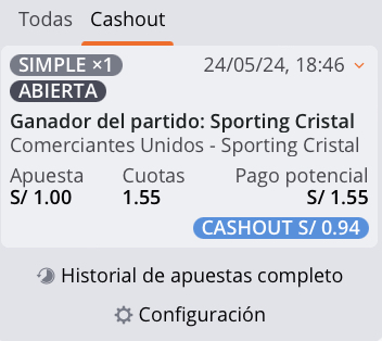 cashout en betsson