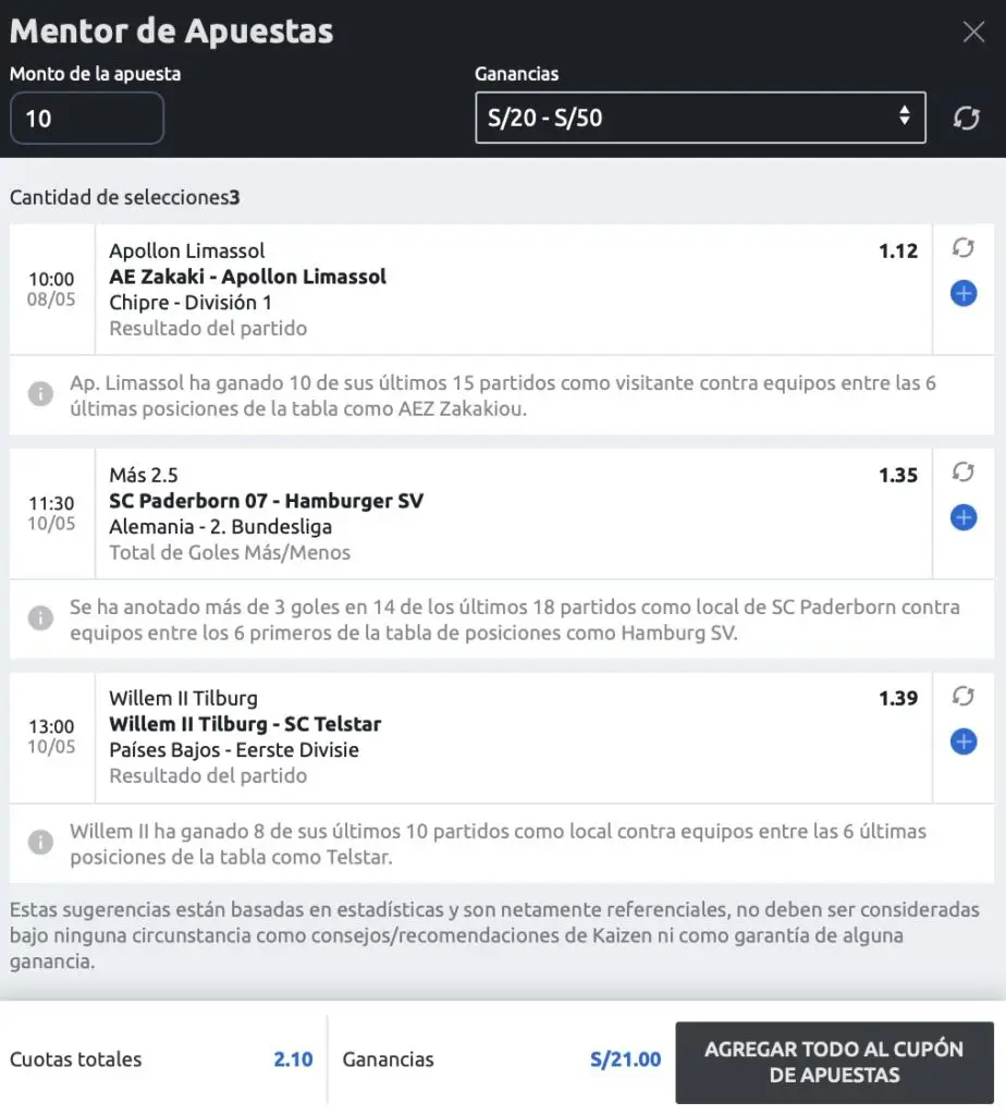 mentor de apuestas betano peru
