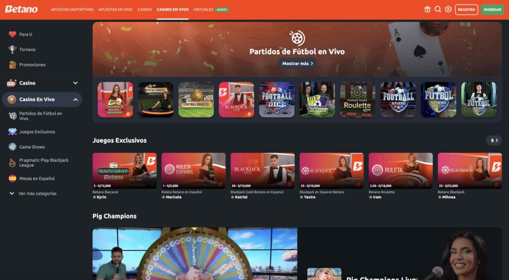 casino en vivo betano peru