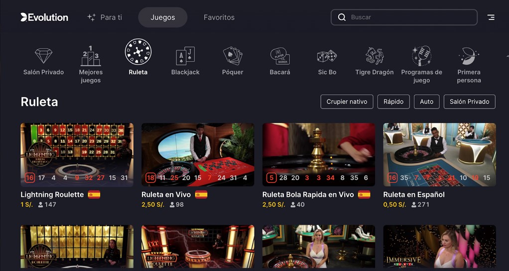 revisando salas de mesa de casino en vivo en somos casino