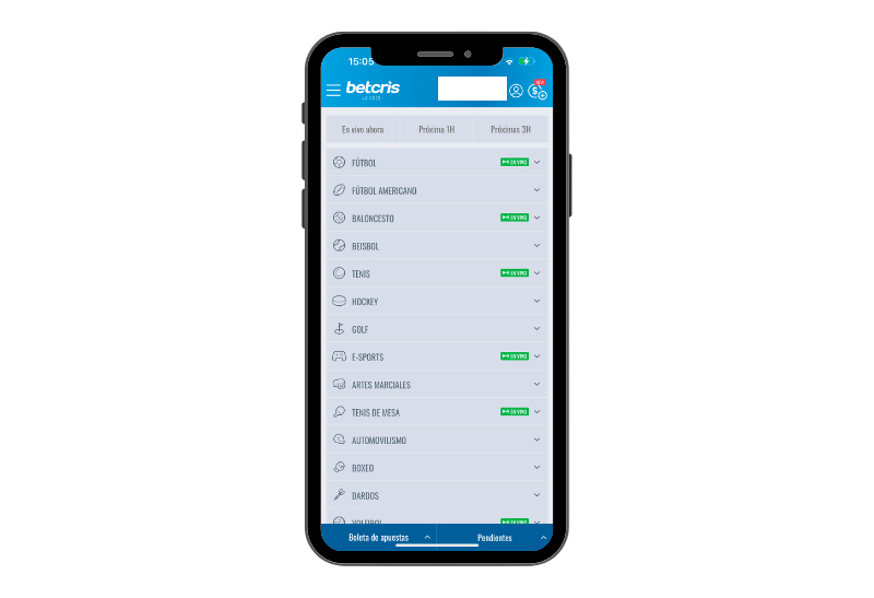 betcris app deportes