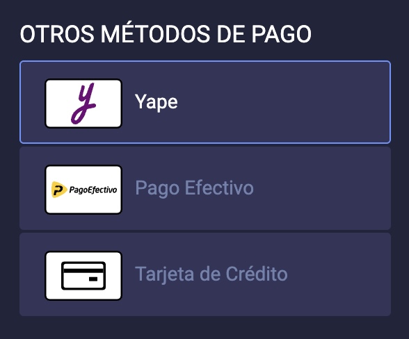 metodos de pago en caliente peru
